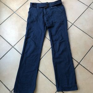 Like-new DKNY cotton pants with belt
